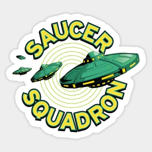 Saucer Squadron Sticker
